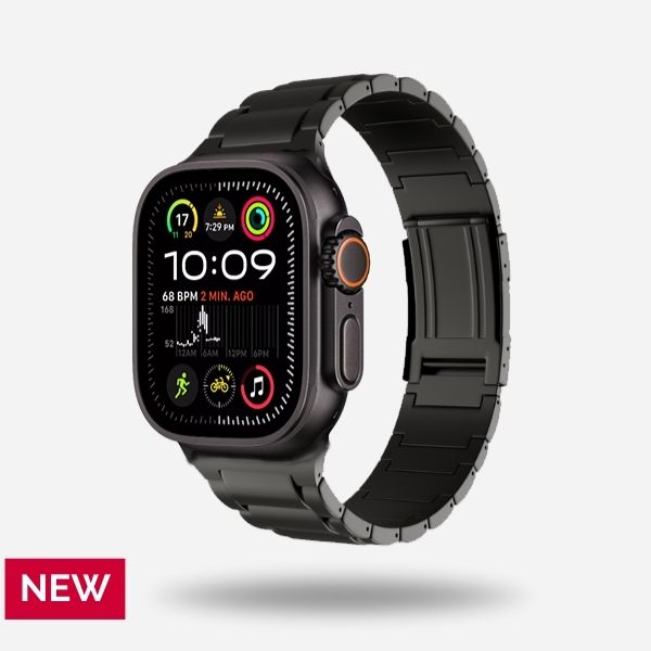 Black Titanium Apple Watch Band for New Ultra2